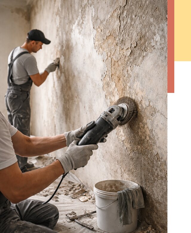 Снятие и удаление краски со стен в Печоре от 2138 руб. — ОТДЕЛОЧНИК-Пчр