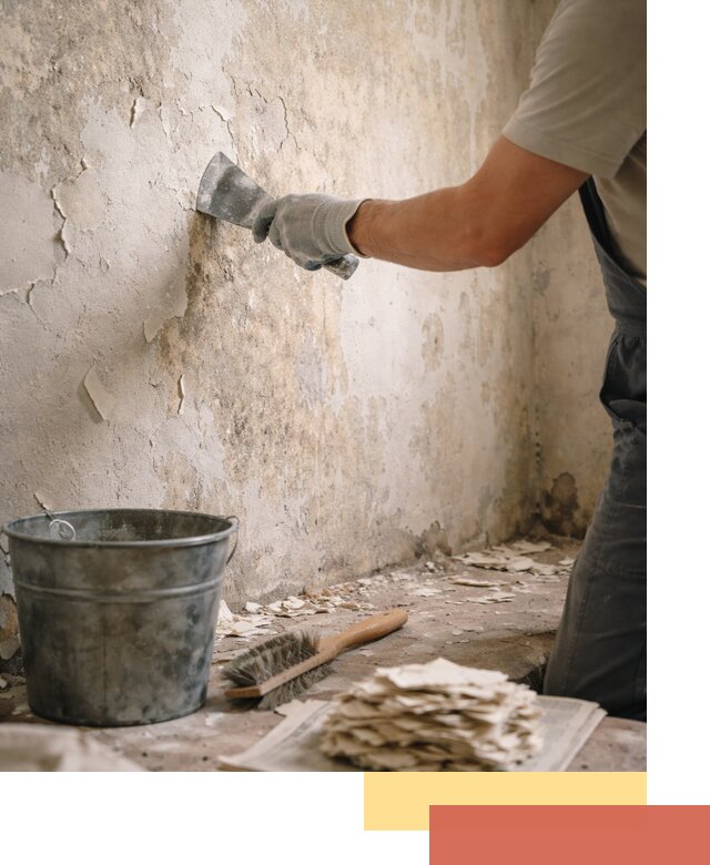 Удаление старой краски со стен в Печоре качественно и быстро