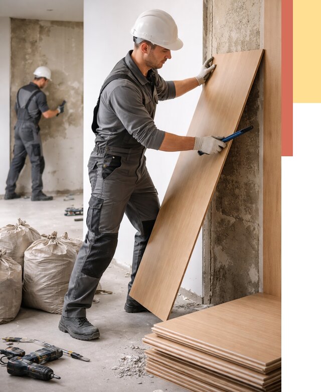 Демонтаж стеновых панелей в Печоре от 3564 руб. за м² быстро и недорого | ОТДЕЛОЧНИК-Пчр