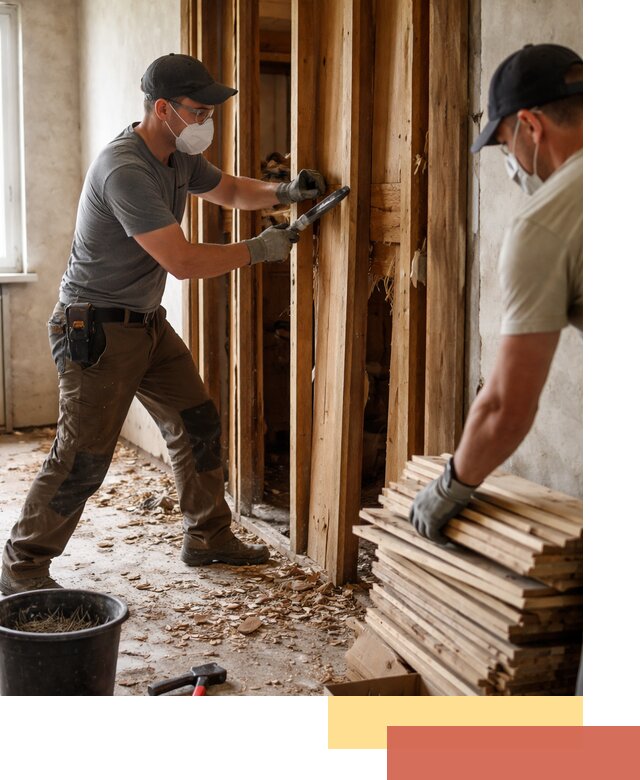 Демонтаж деревянных перегородок в Печоре быстро и аккуратно