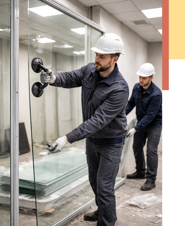 Демонтаж стеклянных перегородок в Печоре от 3258 руб. — быстро и недорого | ОТДЕЛОЧНИК-Пчр