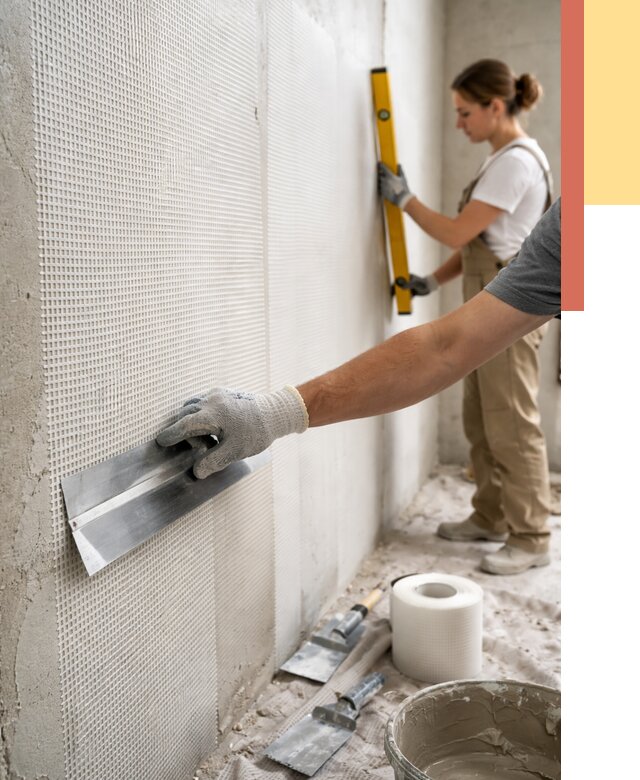 Армирование стен стеклосеткой в Печоре от 3258 руб. под ключ | ОТДЕЛОЧНИК-Пчр