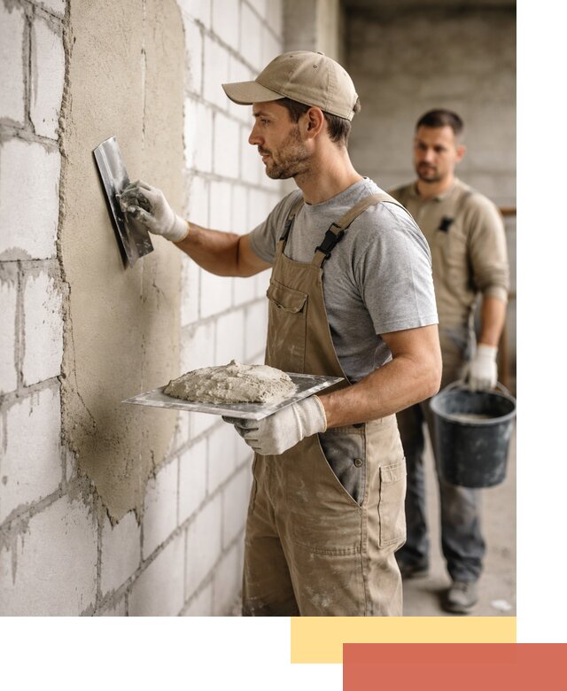 Штукатурка стен из газобетона в Печоре под ключ