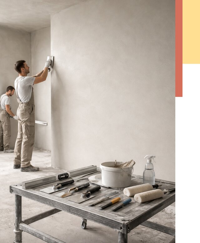 Штукатурка стен под покраску в Печоре от 4582 руб./м² — качественно и недорого | ОТДЕЛОЧНИК-Пчр