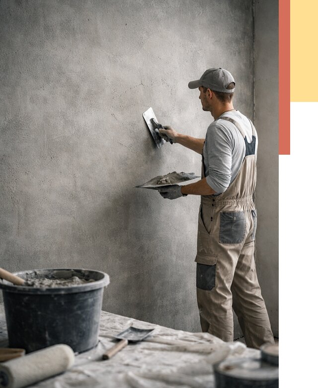 Декоративная штукатурка под бетон в Печоре от 2546 руб./м² — нанесение под ключ | ОТДЕЛОЧНИК-Пчр