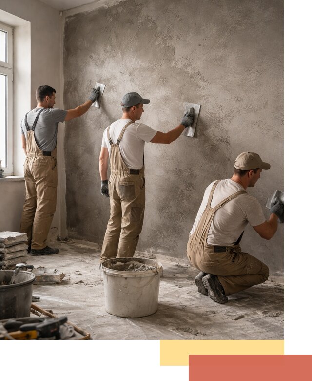 Декоративная штукатурка под бетон в Печоре для стен и потолков