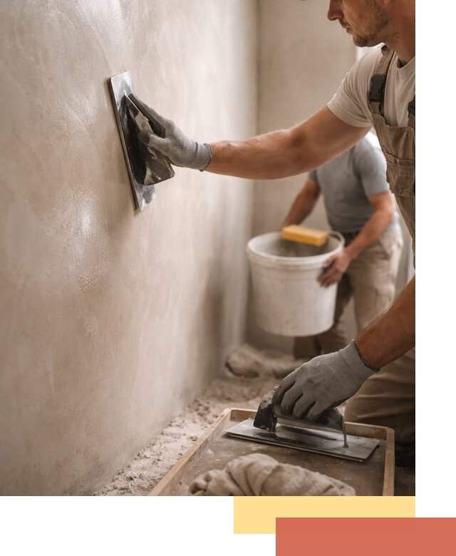 Нанесение марокканской штукатурки таделакт в Печоре