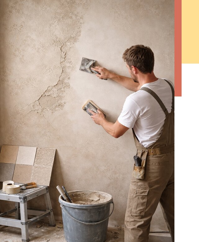 Ремонт декоративной штукатурки в Печоре от 4582 руб. под ключ | ОТДЕЛОЧНИК-Пчр