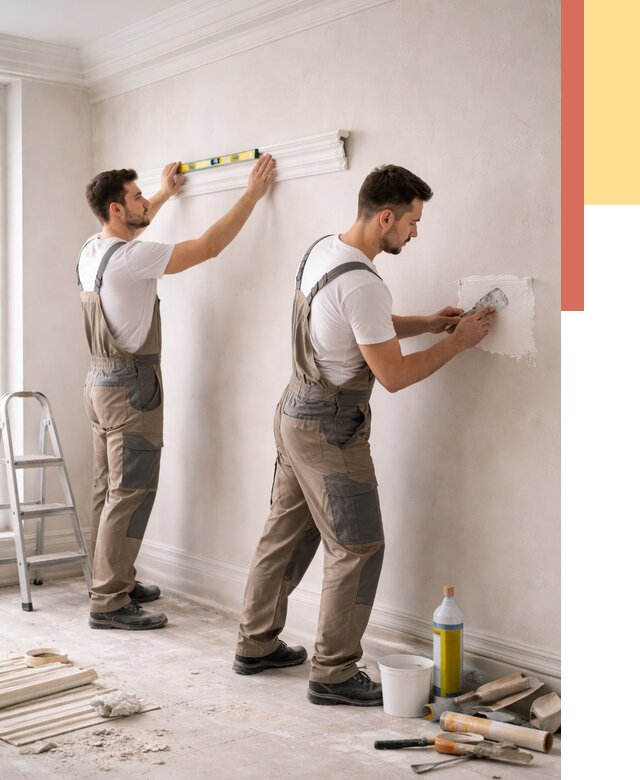 Монтаж лепнины на стены в Печоре от 4582 руб. — недорого, быстро | ОТДЕЛОЧНИК-Пчр