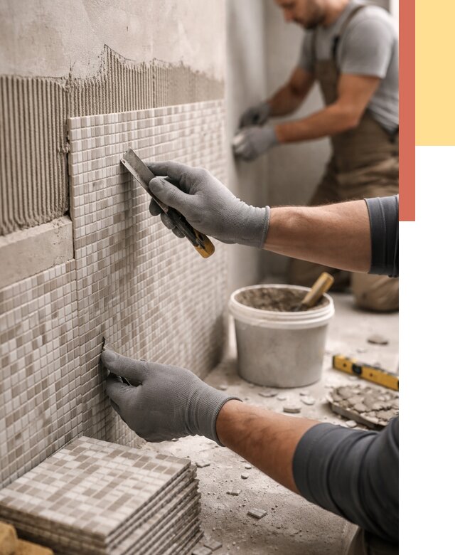 Облицовка стен мозаикой в Печоре от 3258 руб/м2 — укладка мозаики на стены | ОТДЕЛОЧНИК-Пчр