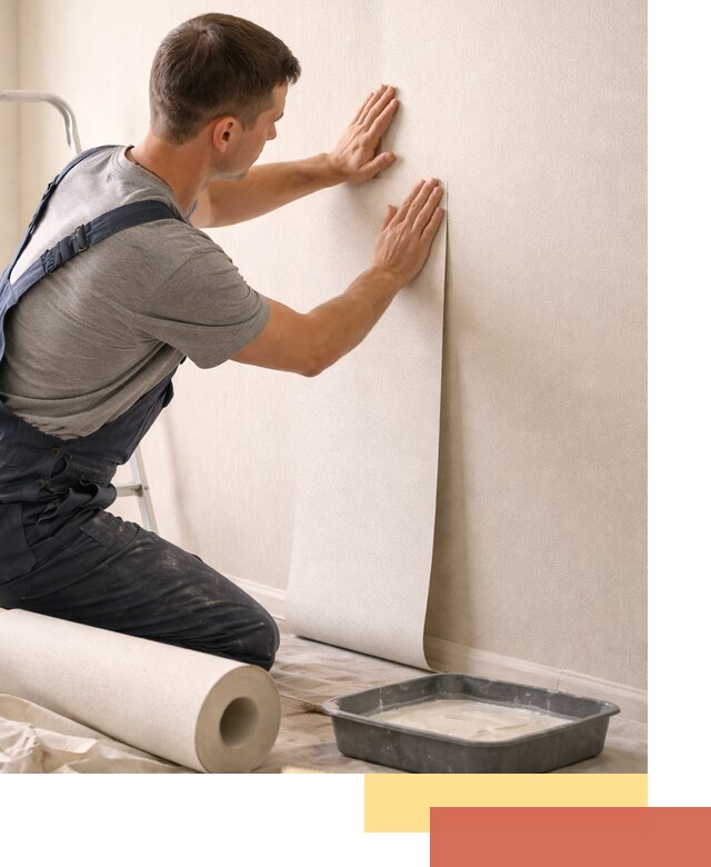 Поклейка флизелиновых обоев в Печоре качественно и быстро