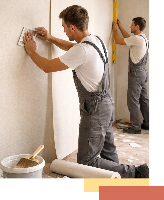 Поклейка бумажных обоев в Печоре качественно и недорого