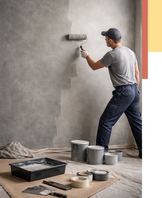 Покраска стен под бетон в Печоре от 662 руб. за м2 — быстро и недорого | ОТДЕЛОЧНИК-Пчр