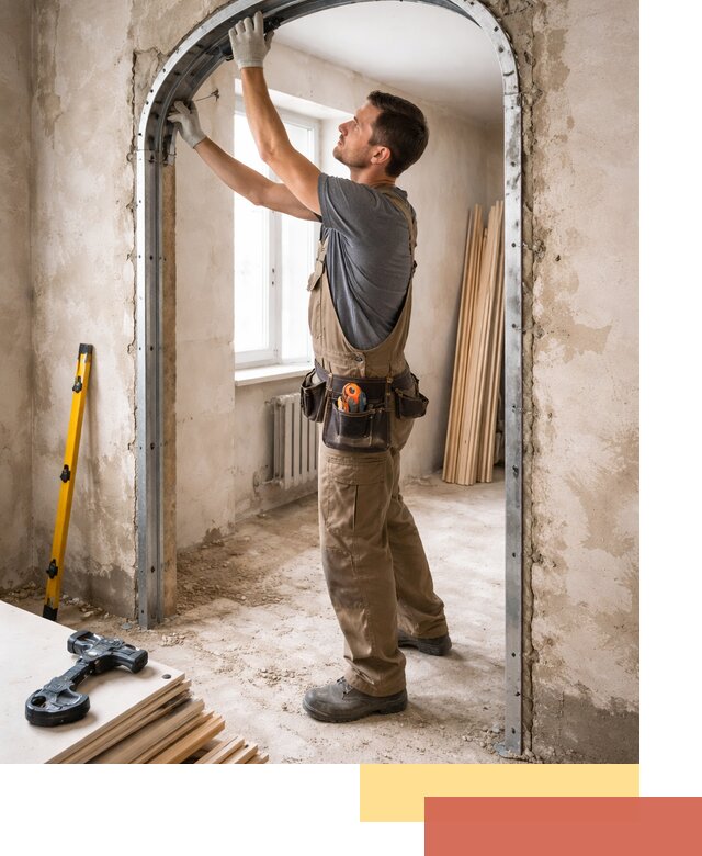 Устройство арочного проема в Печоре под ключ