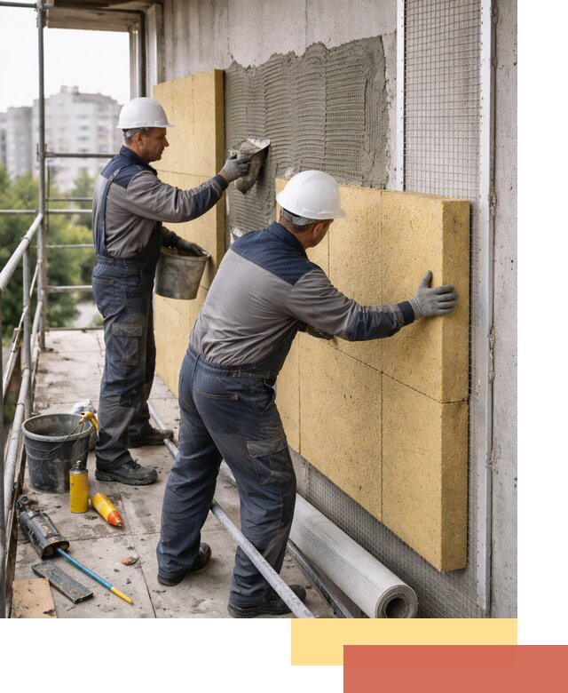 Утепление стен зданий и домов в Печоре качественно и надежно