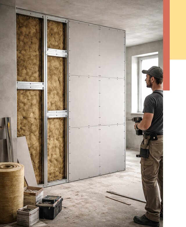 Усиленная перегородка под навеску в Печоре от 13033 руб. — монтаж под ключ | ОТДЕЛОЧНИК-Пчр