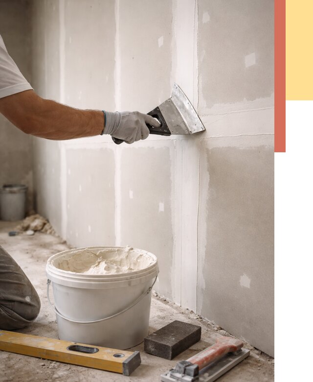 Шпаклевка перегородок из гипсокартона в Печоре от 2546 руб. — услуги ОТДЕЛОЧНИК-Пчр