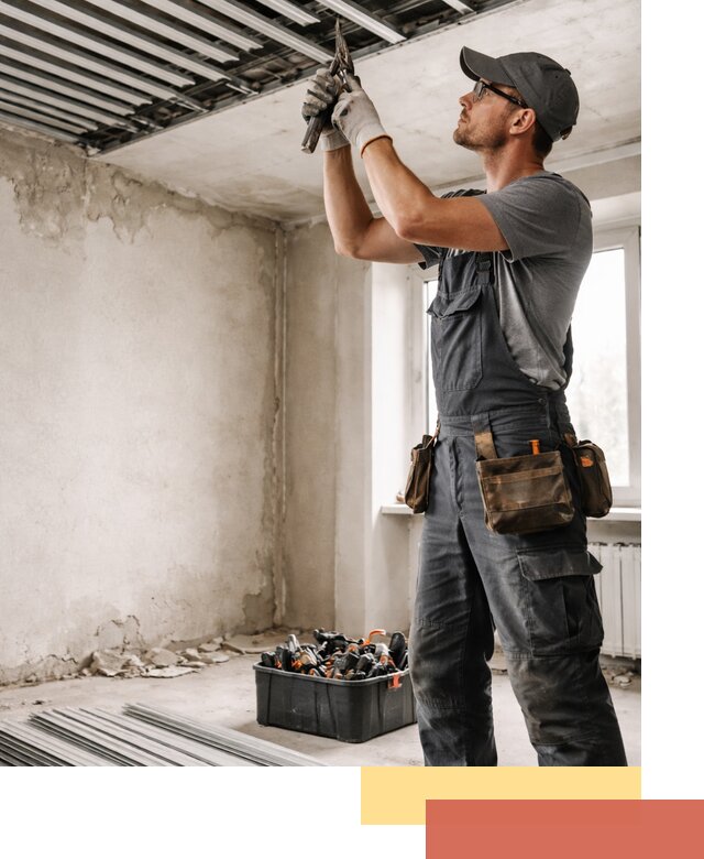 Демонтаж реечного потолка в Печоре быстро и аккуратно