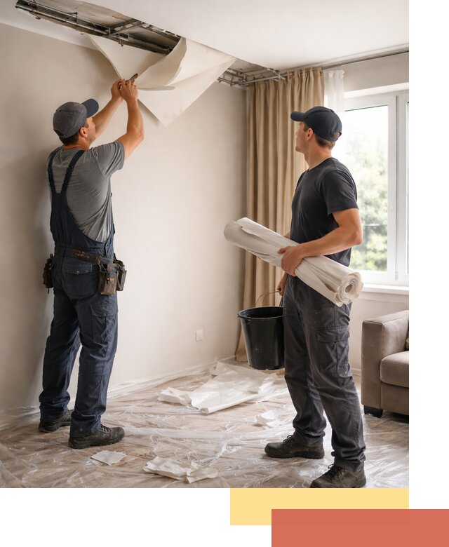 Демонтаж натяжного потолка в Печоре быстро и аккуратно