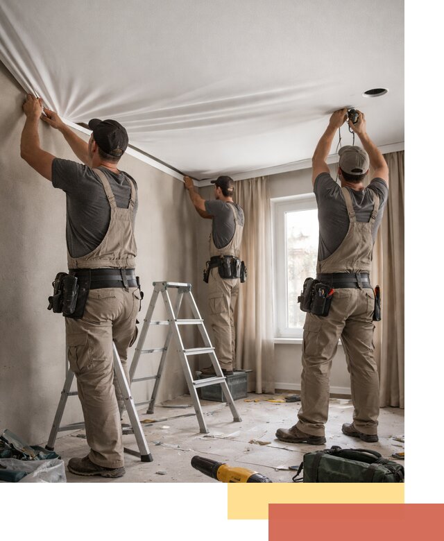 Монтаж матового натяжного потолка в Печоре качественно и быстро