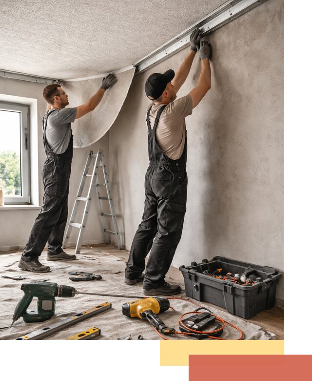 Монтаж фактурного натяжного потолка в Печоре качественно и быстро