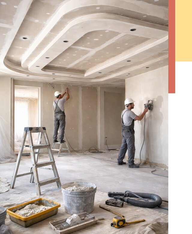 Многоуровневый потолок из гипсокартона в Печоре от 764 руб. под ключ | ОТДЕЛОЧНИК-Пчр