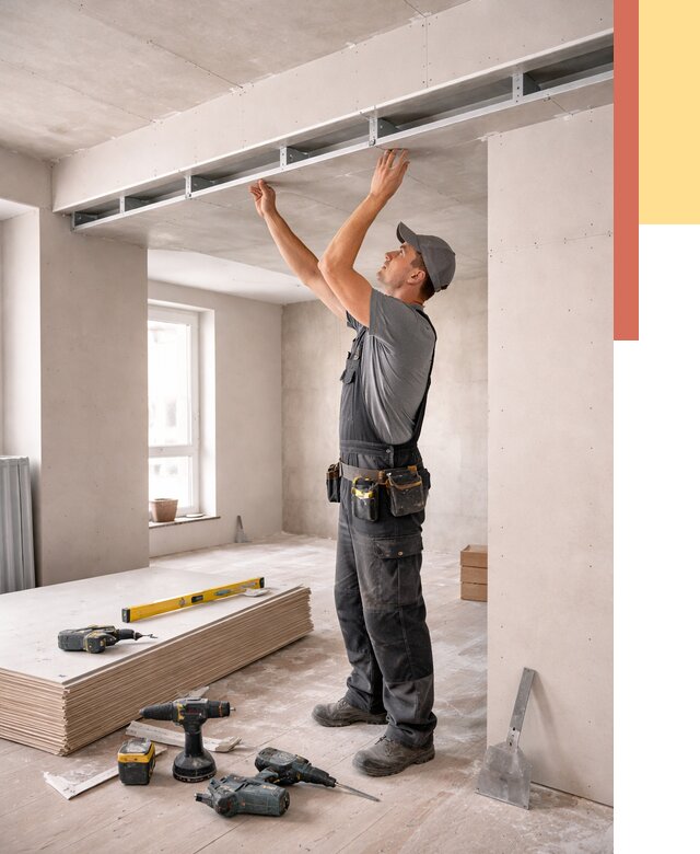 Потолок из гипсокартона с нишей в Печоре от 1273 руб. под ключ | ОТДЕЛОЧНИК-Пчр