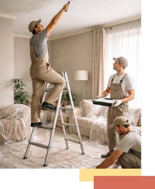 Покраска потолков акриловой краской в Печоре качественно и быстро