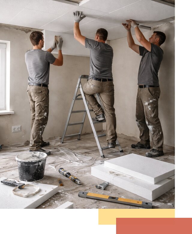 Утепление потолка пенопластом в Печоре быстро и качественно